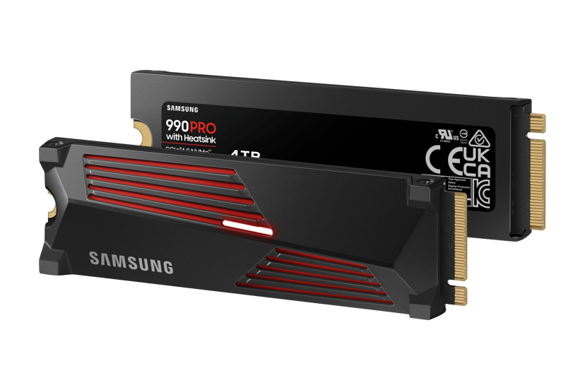 Samsung 990 PRO 4TB SSD Heatsink M.2 PCIe 4.0