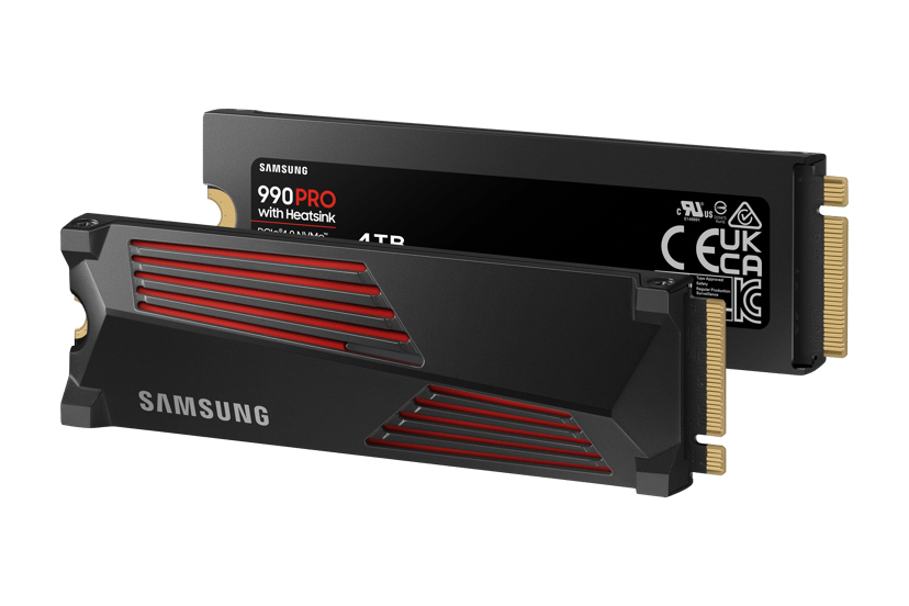 Samsung 990 PRO 4TB SSD Heatsink M.2 PCIe 4.0