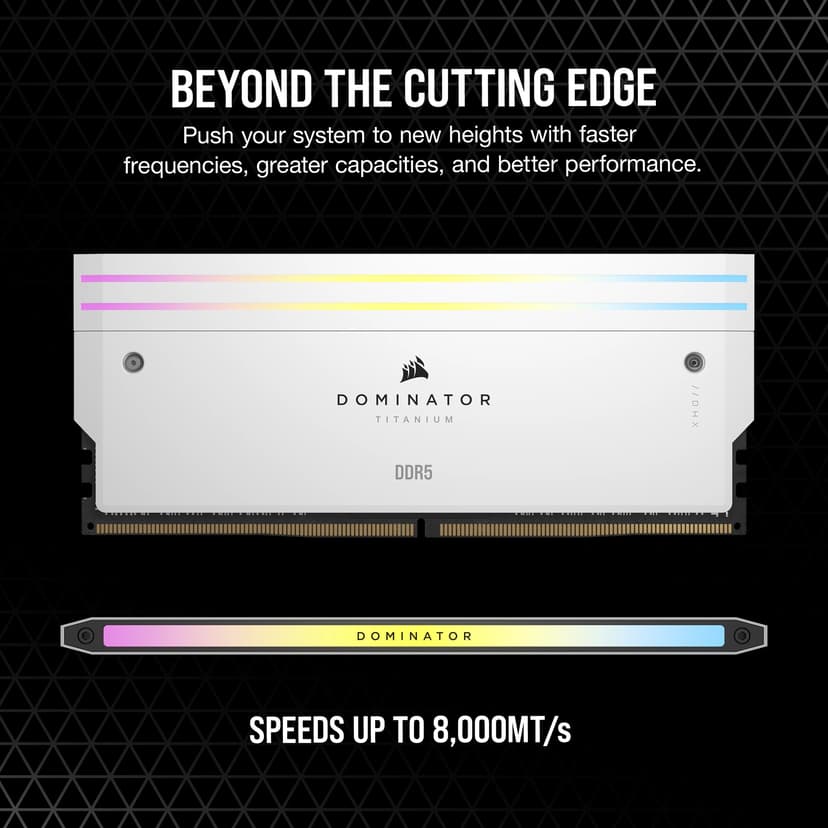 Corsair Dominator Titanium RGB 64GB 6000MHz DDR5 288-pin DIMM