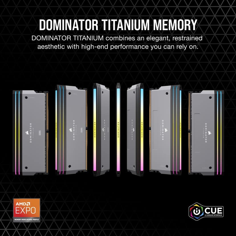 Corsair Dominator Titanium RGB EXPO/XMP 32GB 6000MHz DDR5 288-pin DIMM