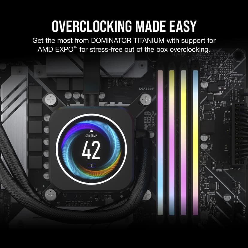 Corsair Dominator Titanium RGB EXPO/XMP 32GB 6000MHz DDR5 288-pin DIMM