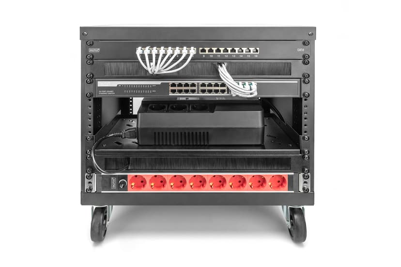 Digitus DN-48002 stativ 21U Fritstående reol Sort