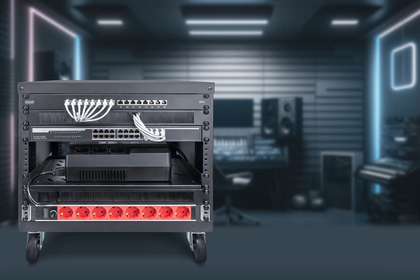 Digitus DN-48002 hylle 21U Frittstående hylle Sort