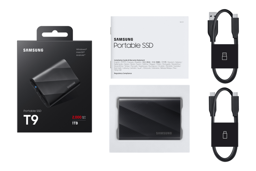 Samsung Portable SSD T9 1TB USB Type-C Svart