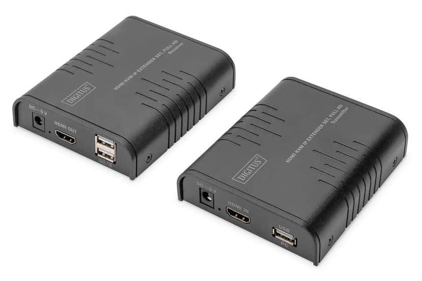 Digitus DS-55529 KVM -kytkin Lähetin & vastaanotin