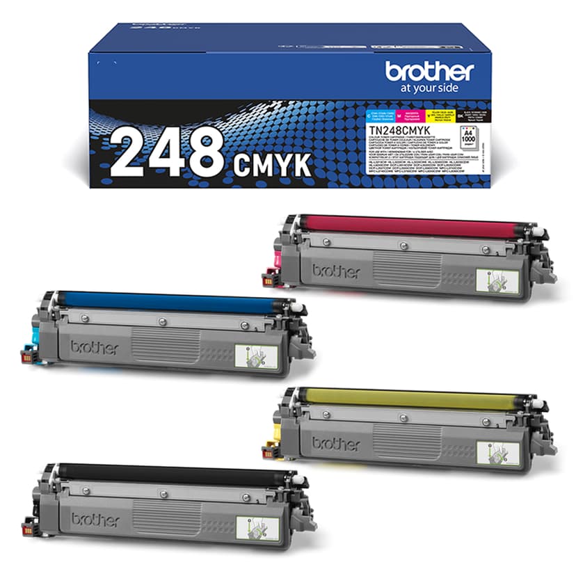 Brother Toner Value Pack (BK/C/M/Y) 1K TN-248VAL