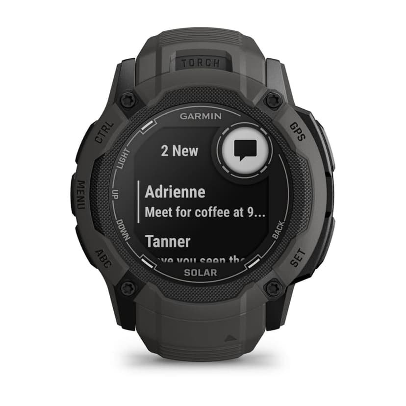 Garmin Instinct 2X Solar 2,79 cm (1.1") MIP 50 mm Digital 176 x 176 pixlar Pekskärm grafit GPS grafit