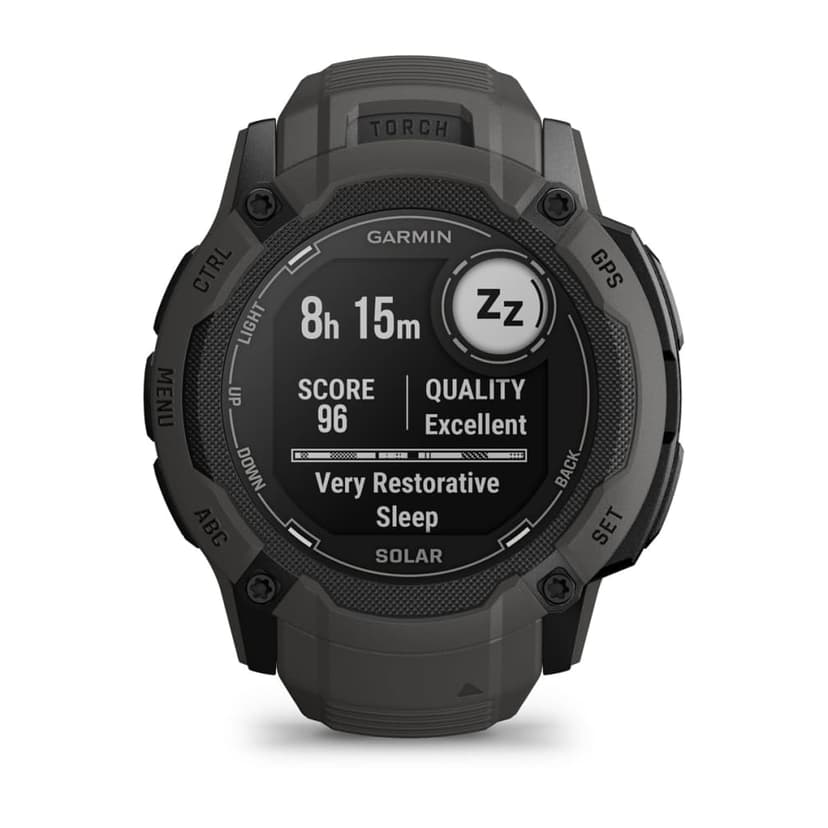 Garmin Instinct 2X Solar 2,79 cm (1.1") MIP 50 mm Digital 176 x 176 pixlar Pekskärm grafit GPS grafit