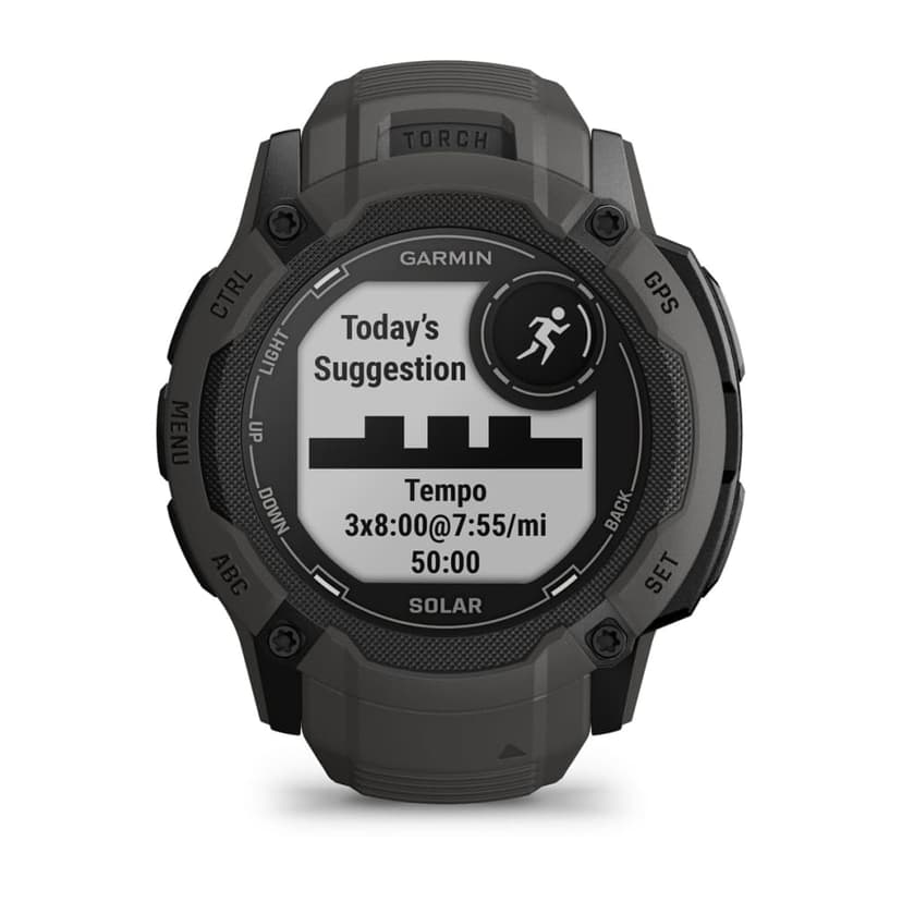 Garmin Instinct 2X Solar 2,79 cm (1.1") MIP 50 mm Digital 176 x 176 pixlar Pekskärm grafit GPS grafit