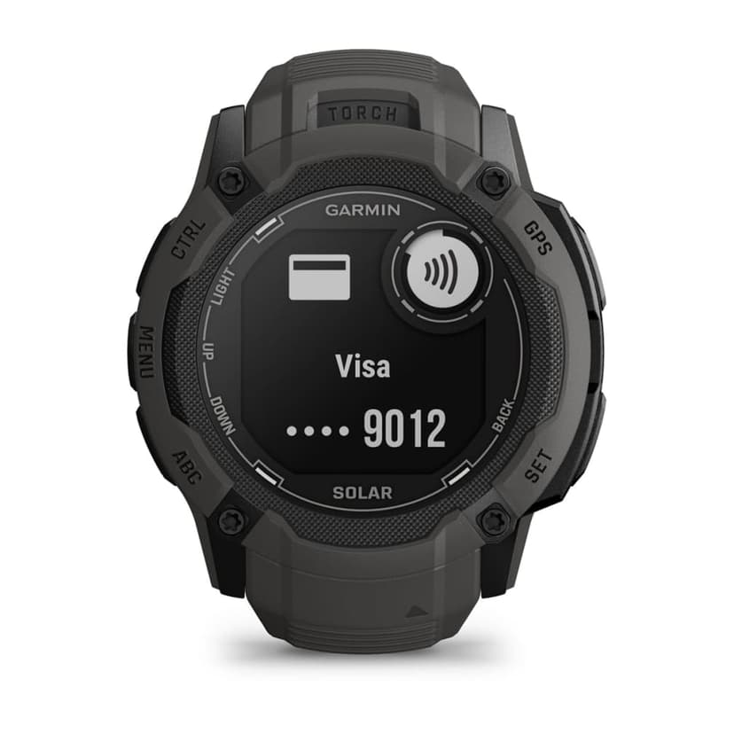 Garmin Instinct 2X Solar 2,79 cm (1.1") MIP 50 mm Digital 176 x 176 pixlar Pekskärm grafit GPS grafit