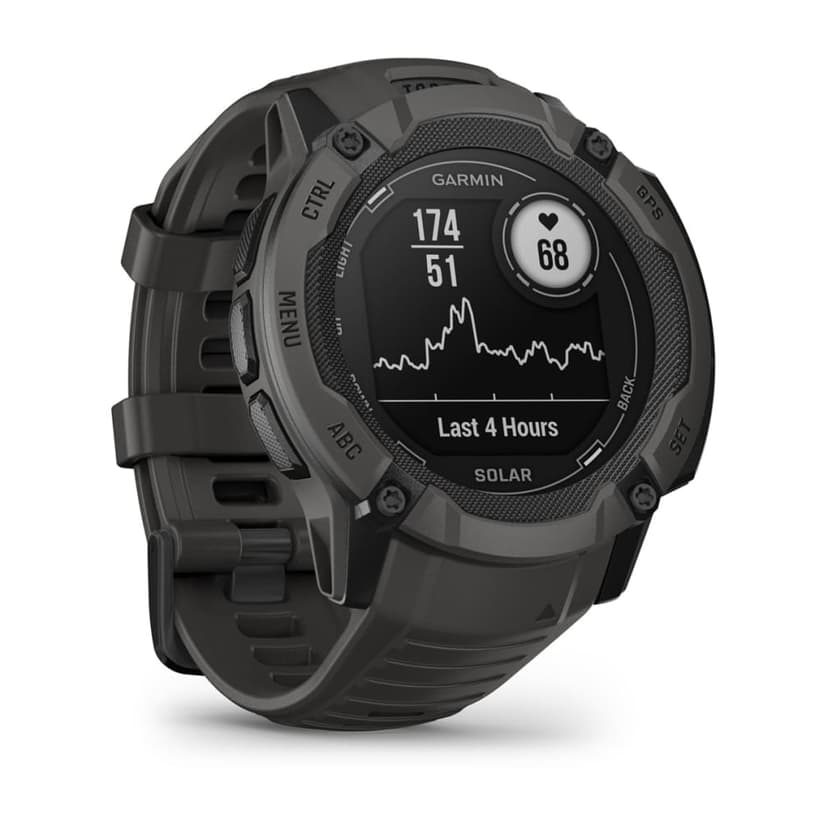 Garmin Instinct 2X Solar 2,79 cm (1.1") MIP 50 mm Digital 176 x 176 pixlar Pekskärm grafit GPS grafit