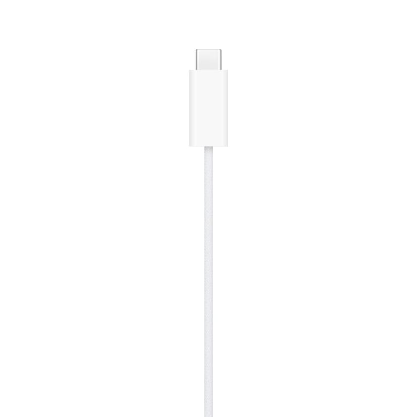 Apple Hurtigt magnetisk Apple Watch-oplader til USB-C-kabel Hvid 1m.
