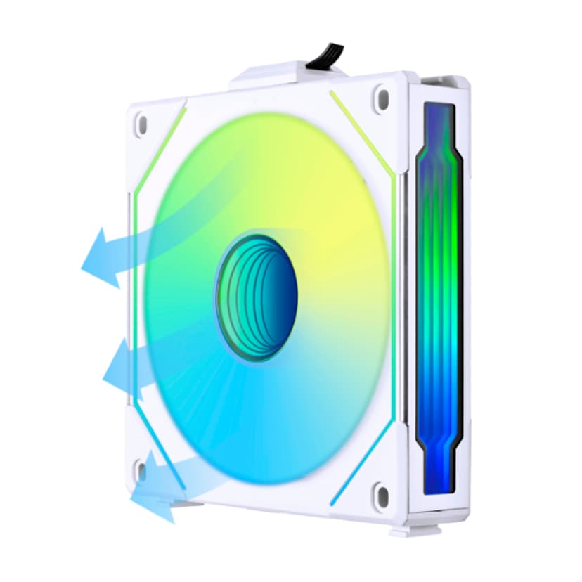 Lian-Li UNI SL 120 Infinity Reverse RGB PWM Tuuletin Valkoinen