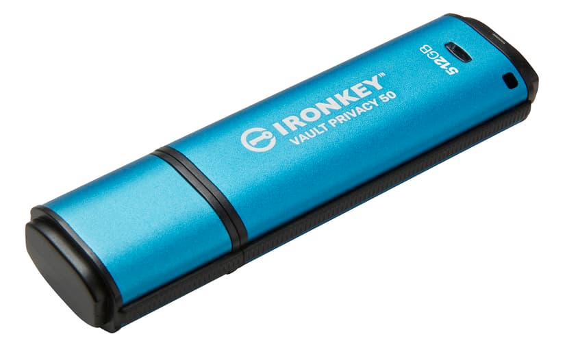 Kingston Ironkey Vault Privacy 50 512GB USB-A Svart, Blå