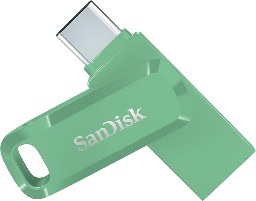 SanDisk Ultra Dual Drive Go 256GB USB Type-A / USB Type-C Groen