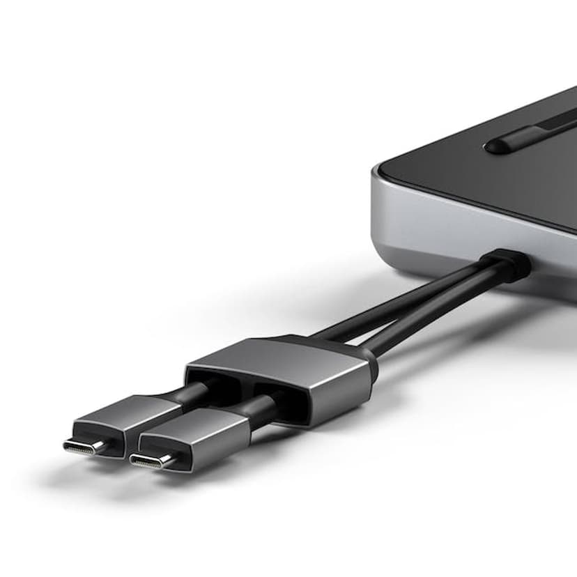 Satechi ST-DDSM Hölje för lagringsenheter Svart, Silver M.2 USB-ström