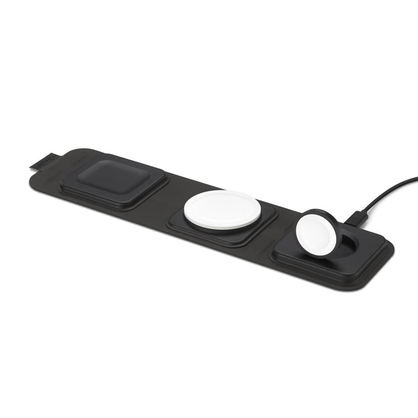 Zagg 3-in-1 Travel Charger With MagSafe Zwart