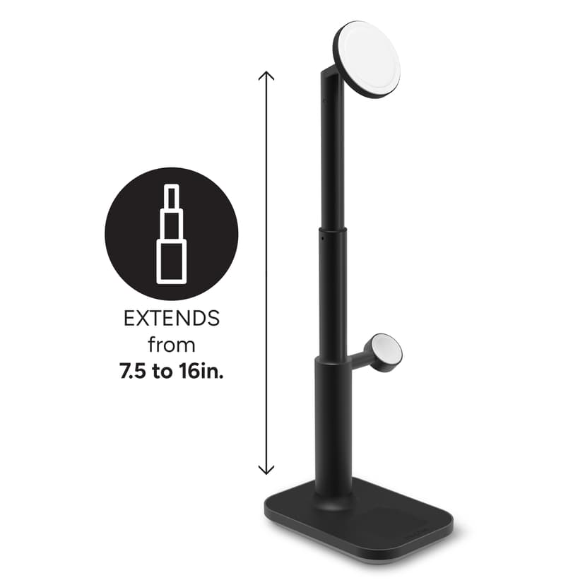 Zagg 3-in-1 Extendable Stand With MagSafe Musta
