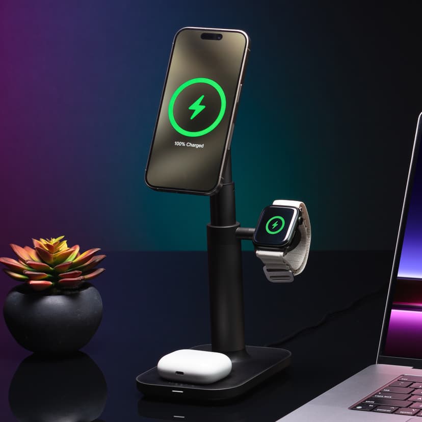 Zagg 3-in-1 Extendable Stand With MagSafe Svart