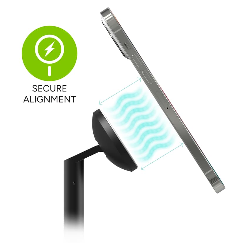 Zagg 3-in-1 Extendable Stand With MagSafe Svart