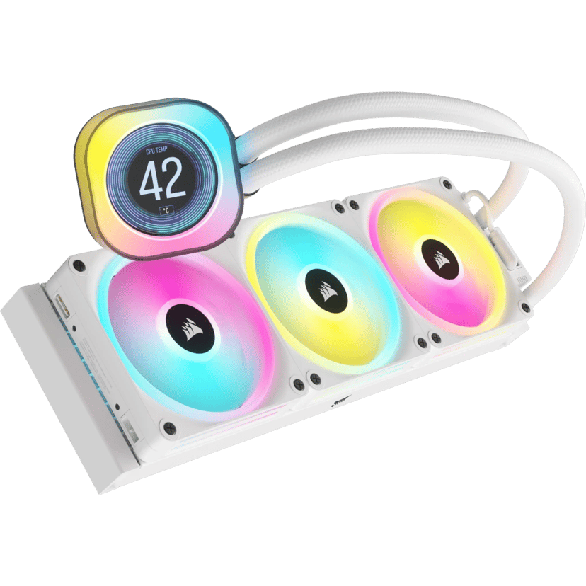 Corsair iCue Link H150i LCD AIO vloeistofkoeler Wit