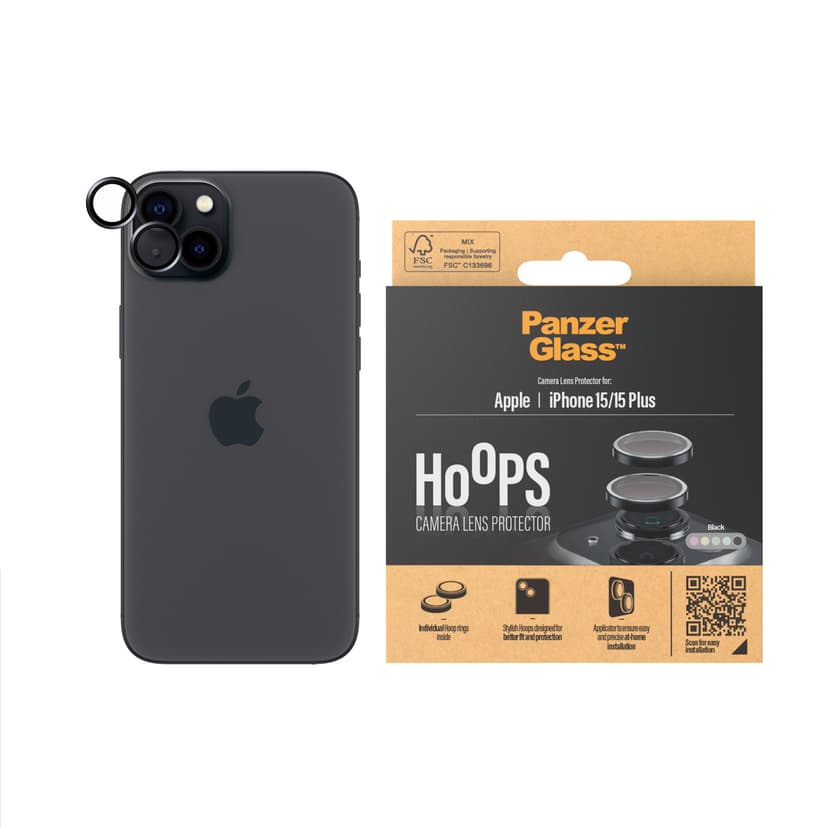 Panzerglass Hoops Lens Protector iPhone 15/15 Plus