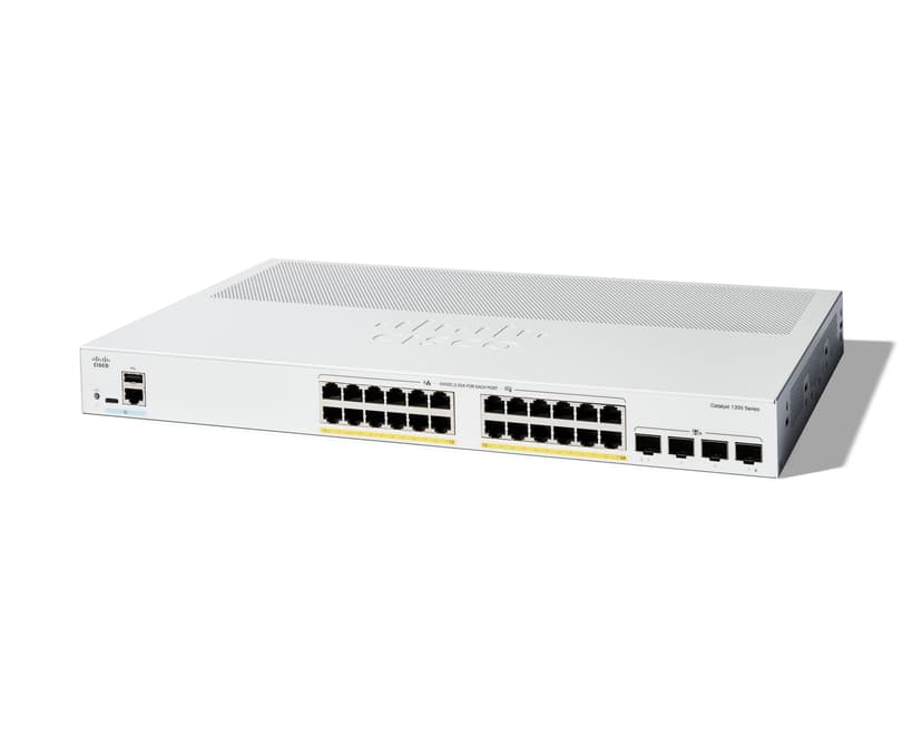 Cisco Catalyst C1300 Managed 24x1GbE 4x10GbE SFP+ PoE 195W Switch