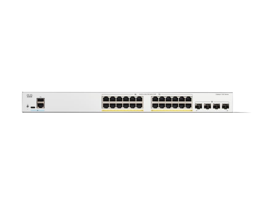 Cisco Catalyst C1300 Managed 24x1GbE 4xGbE SFP PoE 375W Switch