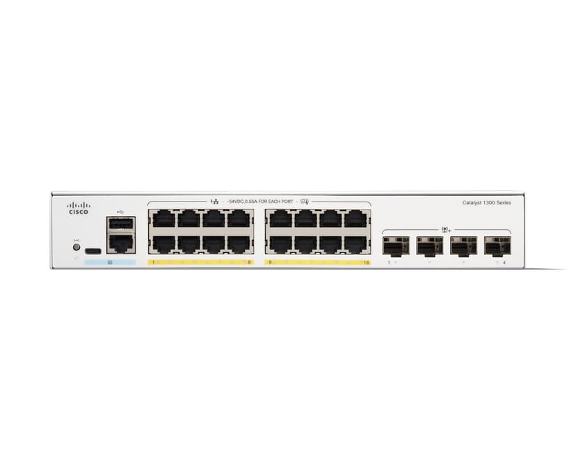 Cisco Catalyst C1300 Managed 16x1GbE 4x10GbE SFP+ PoE 120W Switch