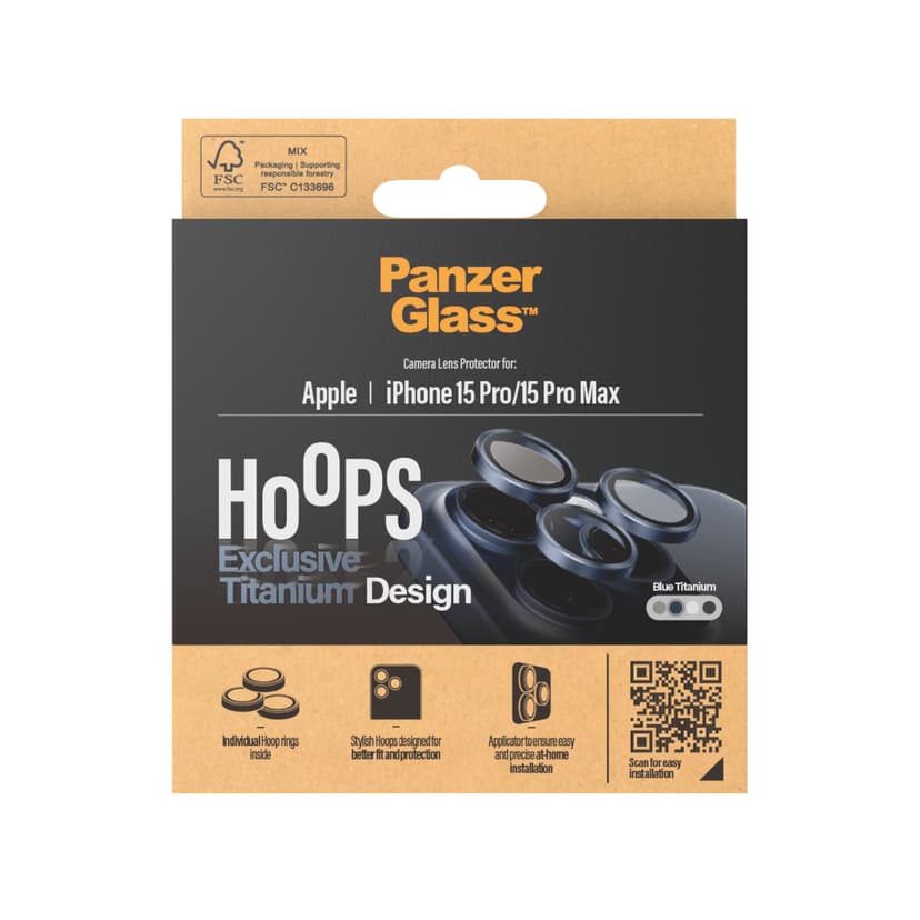 Panzerglass Hoops Lens Protector iPhone 15 Pro/15 Pro Max