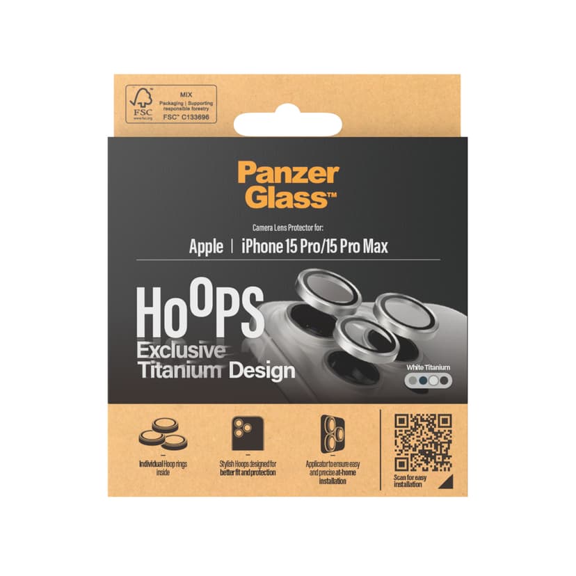 Panzerglass Hoops Lens Protector iPhone 15 Pro/15 Pro Max