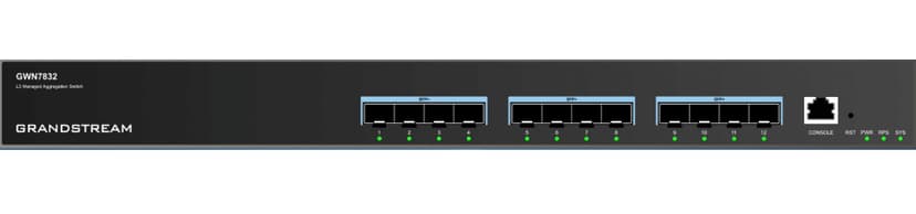 Grandstream GWN7832 12SFP+ 10 Gigabit Switch