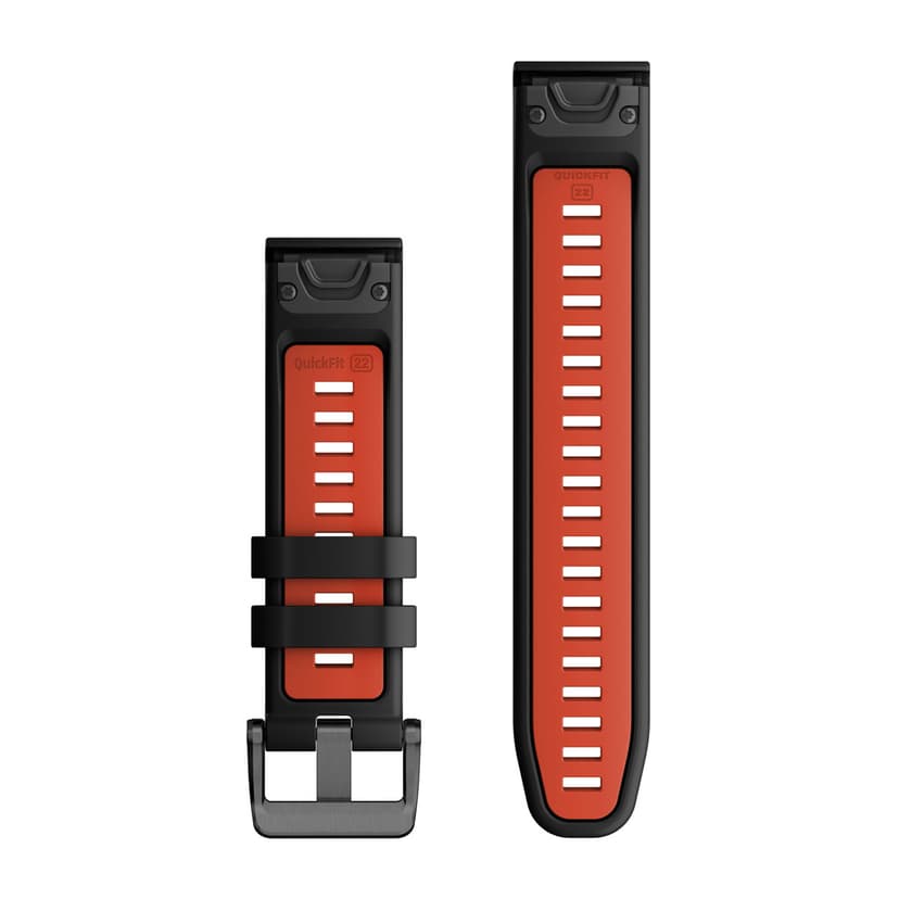 Garmin QuickFit Band Svart, Röd Silikon