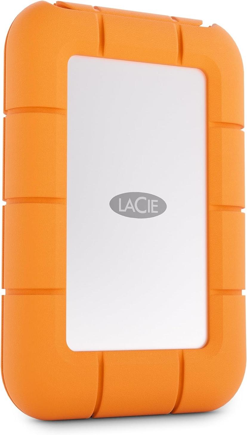 LaCie Mini Rugged SSD 4TB USB-C Grå, Oransje