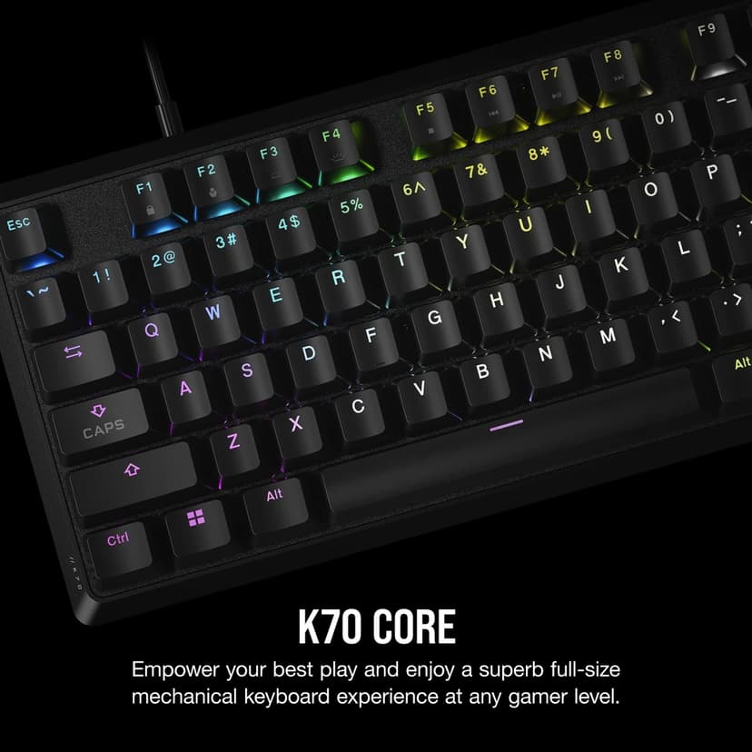 Corsair K70 Core MLX Red Langallinen CORSAIR MLX Red Pohjoismainen