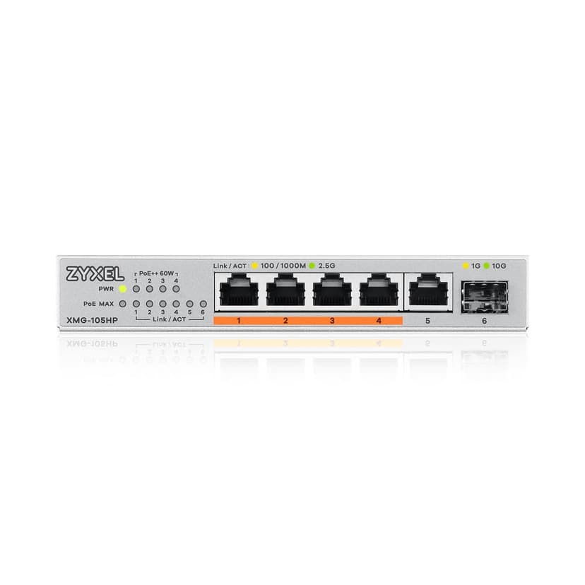 Zyxel XMG-105HP 5-Port 2.5 Gigabit PoE 70W Switch