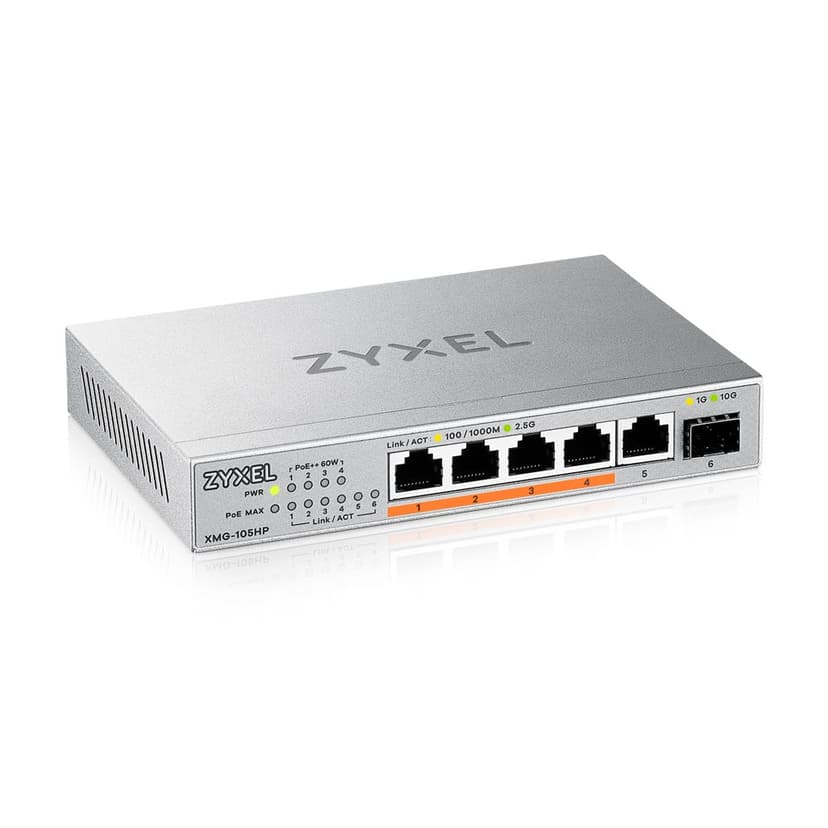 Zyxel XMG-105HP 5-Port 2.5 Gigabit PoE 70W Switch