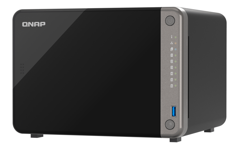 QNAP TS-AI642-8G data-opslag-server NAS Tower ARM Cortex-A76 8 GB Zwart