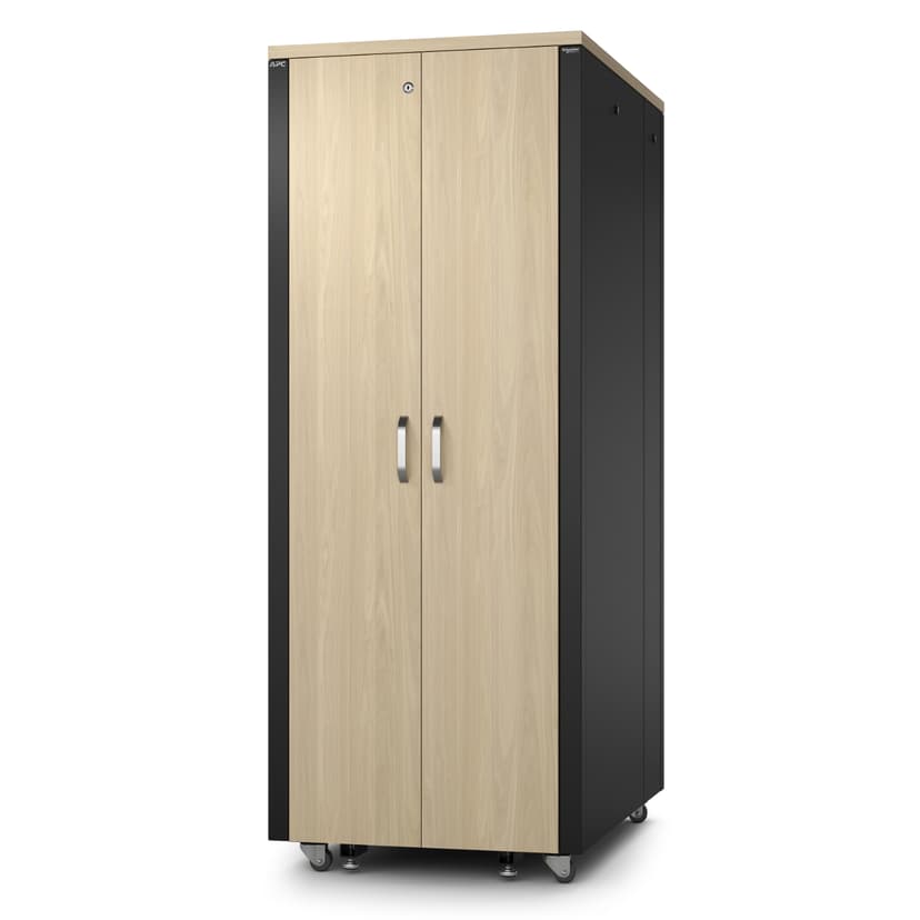 APC AR4038LIA rack 38U Fristående rack Svart, Lönnfärgad