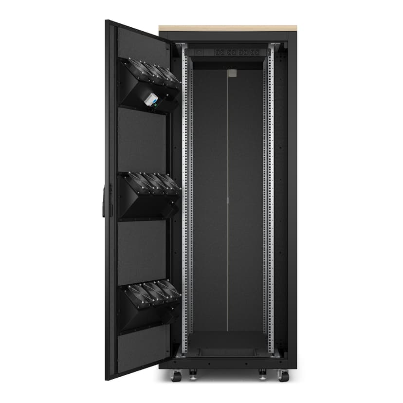 APC AR4038LIA rack 38U Fristående rack Svart, Lönnfärgad