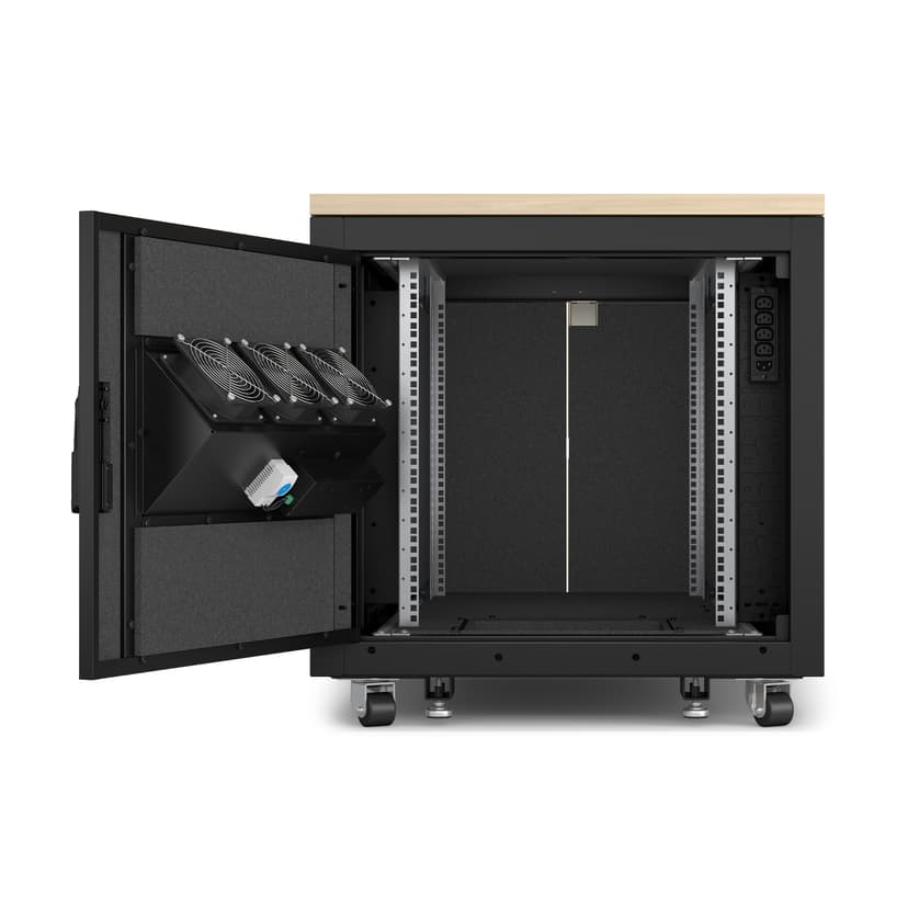 APC AR4012A hylle 12U Frittstående hylle Sort, Lønnetrefarget