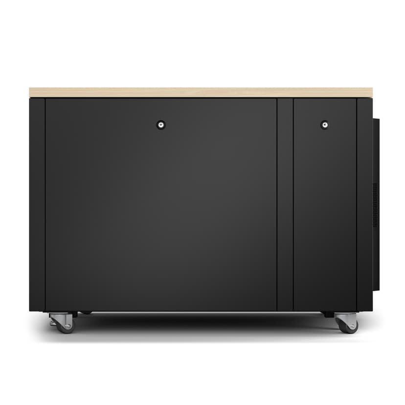 APC AR4012A hylle 12U Frittstående hylle Sort, Lønnetrefarget