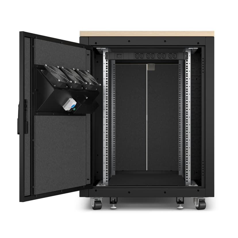 APC NetShelter CX AR4017IA - 17U, Geluiddempend en geventileerd 19 inch server rack