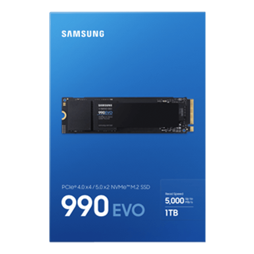 Samsung 990 EVO 1TB SSD M.2 PCIe 4.0