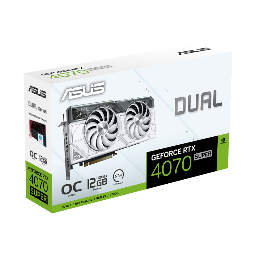 ASUS GeForce RTX 4070 Super OC Dual White 12GB