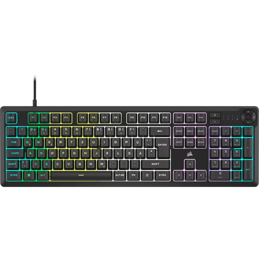 Corsair K55 Core RGB Koblet med ledninger (ikke trådløs) Nordisk