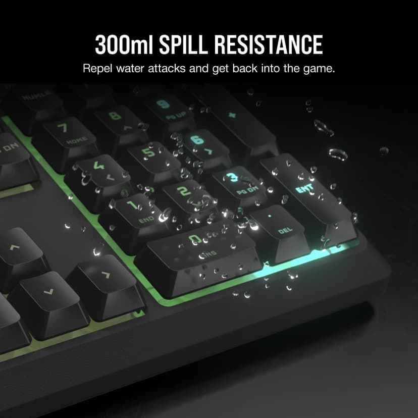 Corsair K55 Core RGB Koblet med ledninger (ikke trådløs) Nordisk