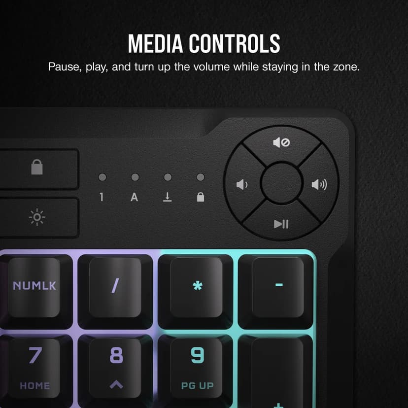 Corsair K55 Core RGB Kablet Nordisk