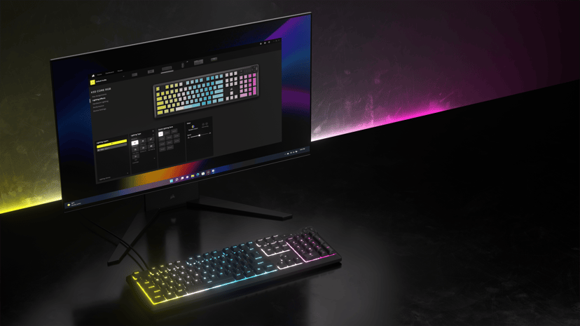 Corsair K55 Core RGB Koblet med ledninger (ikke trådløs) Nordisk