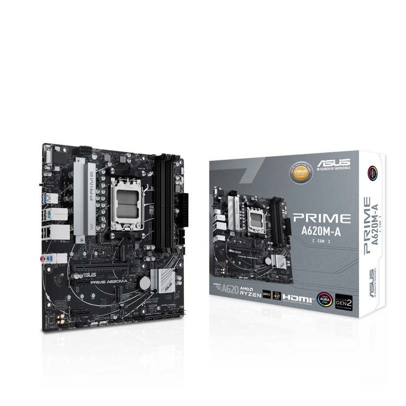 ASUS Prime A620M-A-CSM Socket AM5 Micro ATX Hovedkort